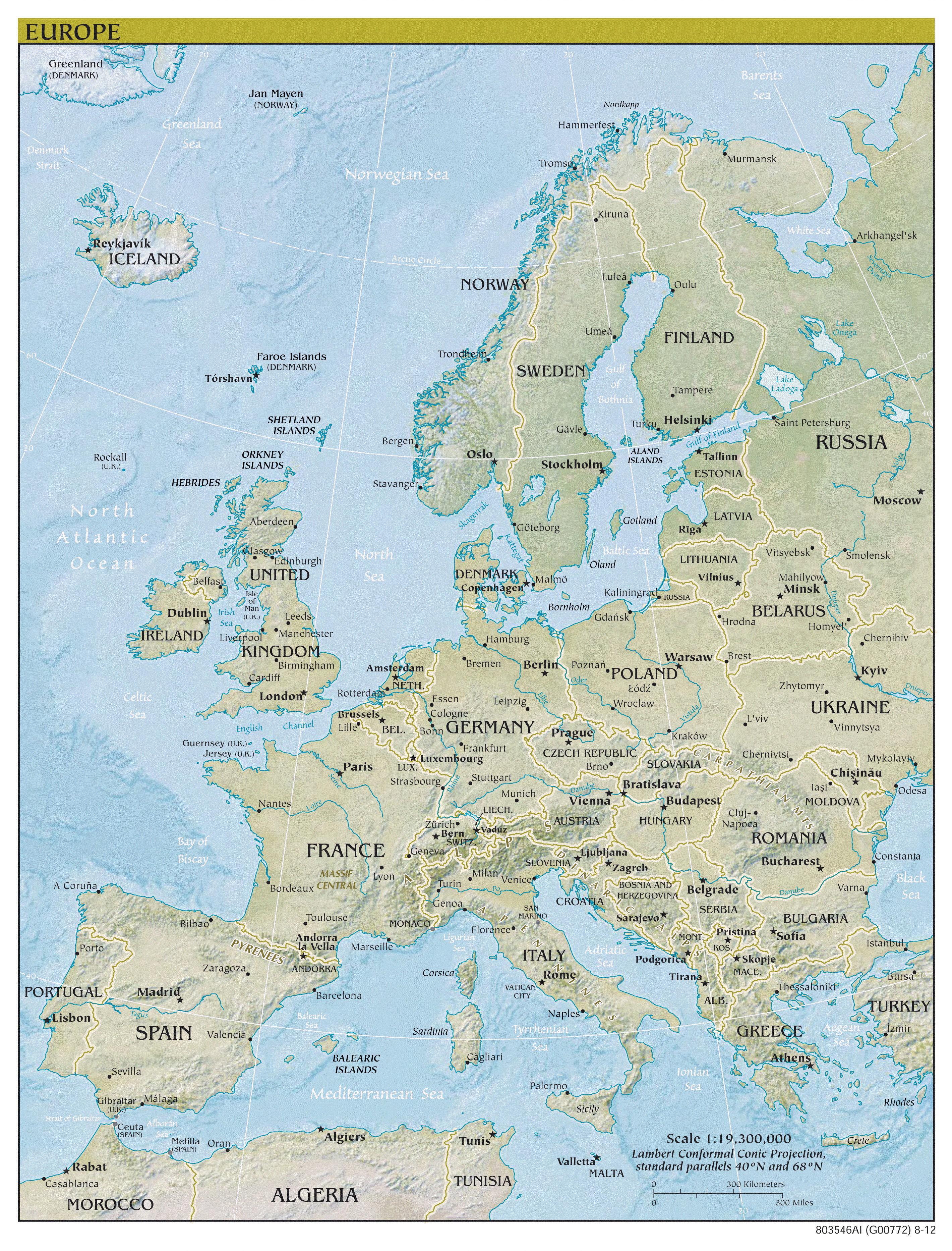 Large detailed political map of Europe - 2012 | Europe | Mapslex ...