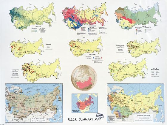 In high resolution summary map of the U.S.S.R. - 1968